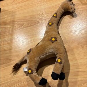 GINA Vintage Rare Plush Giraffe Toy with Flower Accents